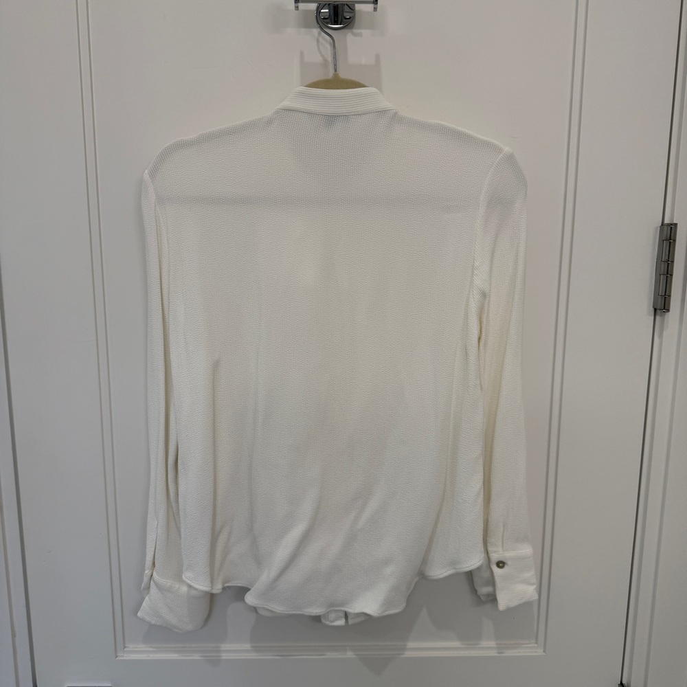 Massimo Dutti Button Down Ruffle Blouse - Picture 6 of 6